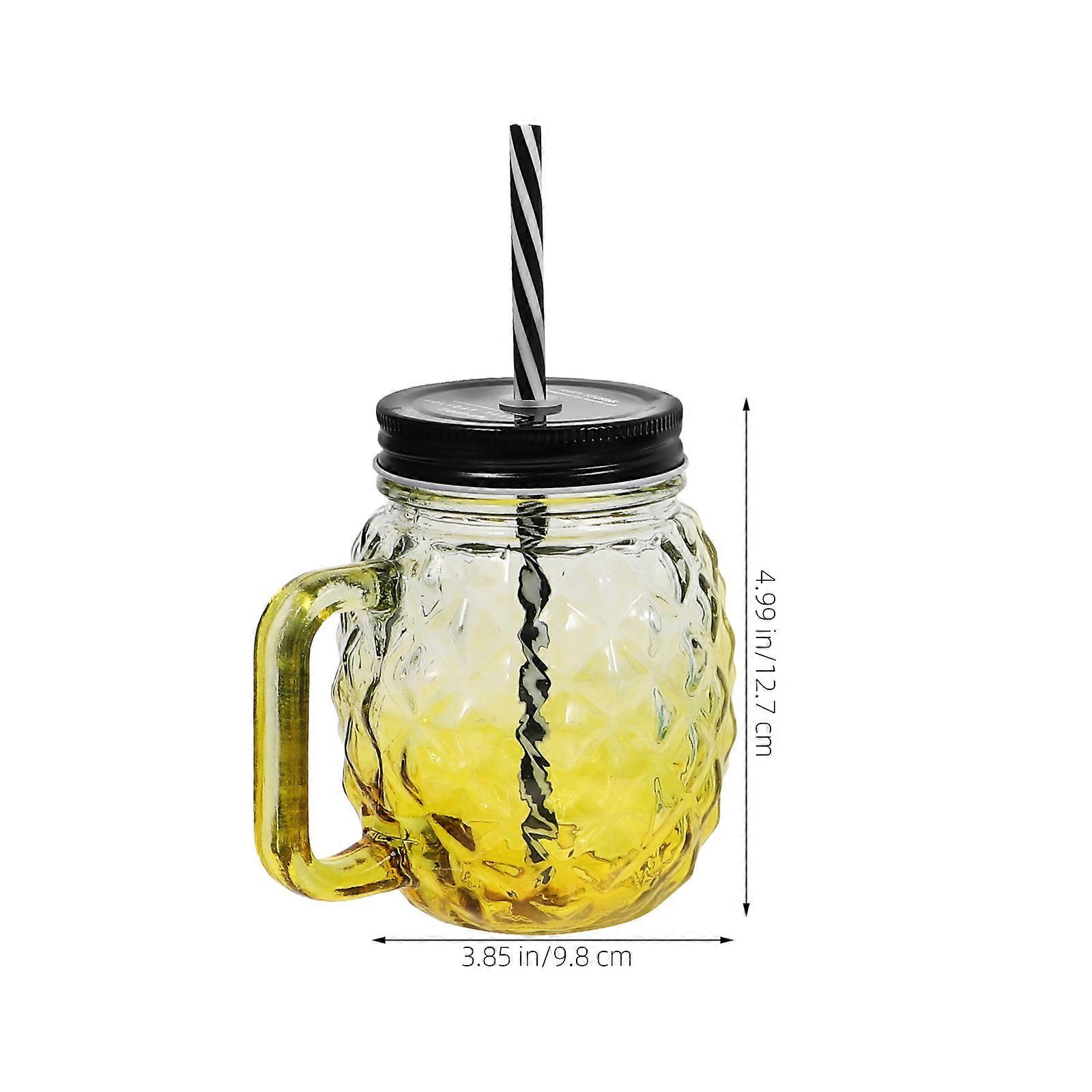 Assorted Color Gradual Glass Cup for Multi-Function Drinking 4Pcs Household Set