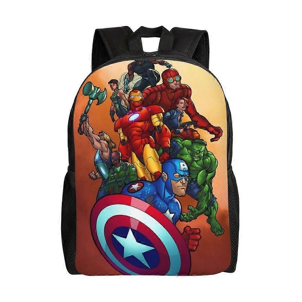 K98 Captain America Versatile Backpack Washable casual style School Student Backpack Trendy Oxford Cloth Computer Bag Unisex