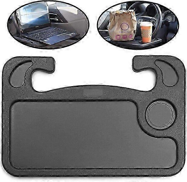 Car tray, black, suitable for most steering wheels