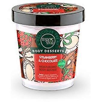 Strawberry and chocolate hydrating body mousse 450 ml