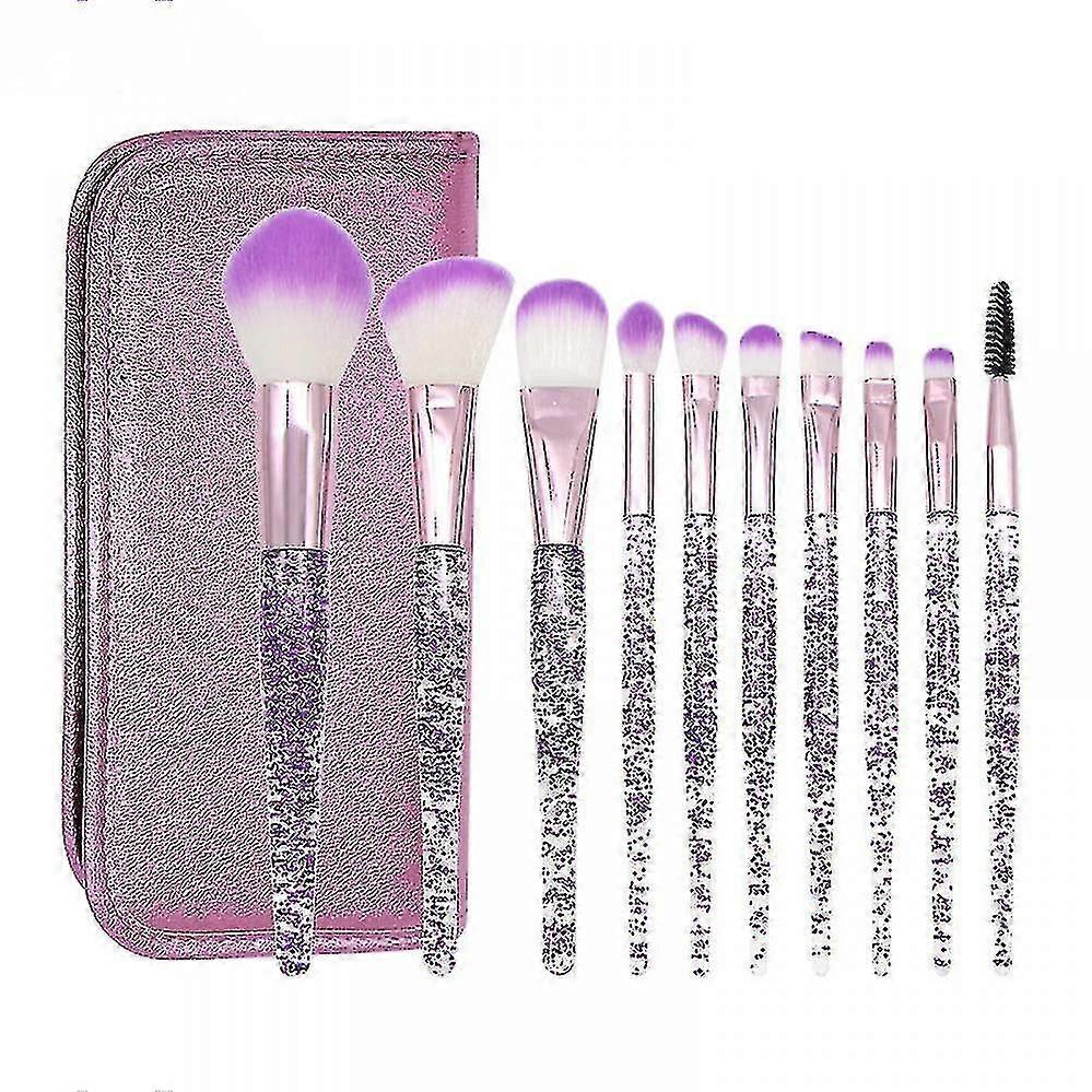 Transparent Acrylic Handle Makeup Brush Set