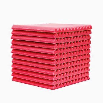 4 Pcs Soundproofing Acoustic Foam Sound Treatment Absorption Wedge Tiles Studio Room