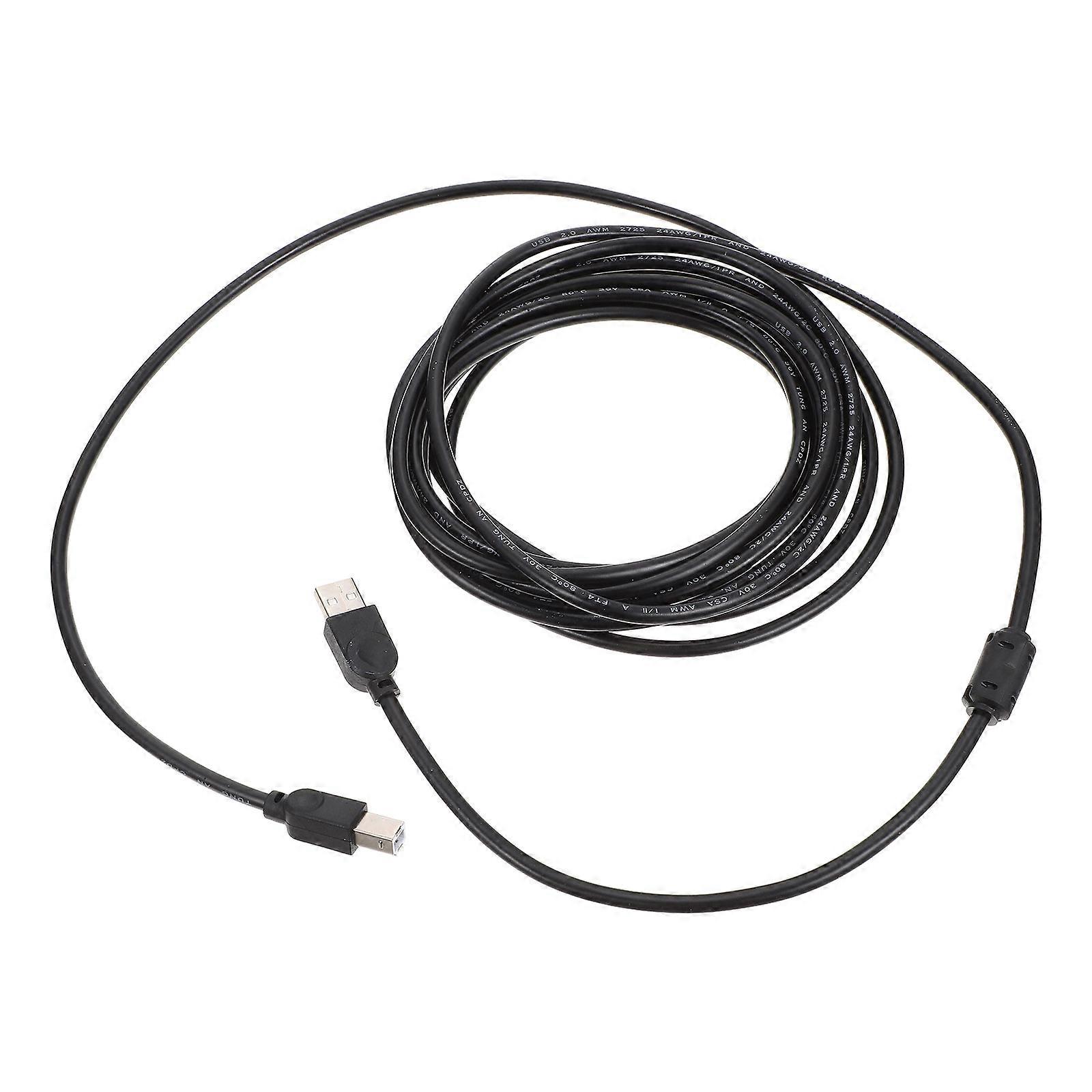 Printer Usb Cable Copper Core For Data Transfer Fax Machine 500cm 1Set