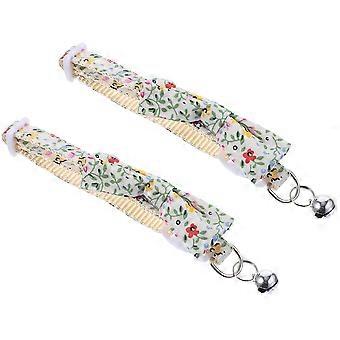 Assorted Color Cat Collar with Bell Bow Tie for Pets 6Pcs Adjustable