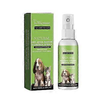 Pet Odor Eliminator Spray - Frische Kokosnuss & Schwarze Johannisbeere Duft für den Innenbereich von Haustieren - 100ml