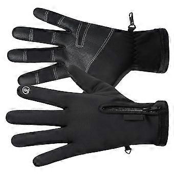 Touch Screen Riding Gloves Black 1Pair Windproof Waterproof Gloves
