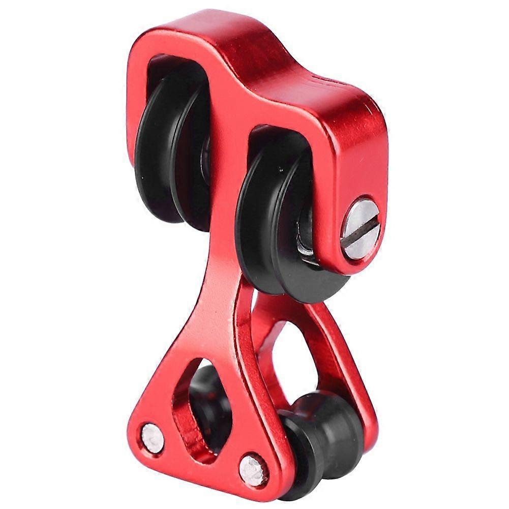 Aluminiumslegering Bueskyting Compound Bow Cable Slide String Splitter Roller Glide Red