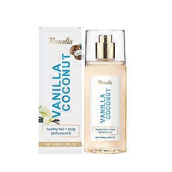 Roxelis Vanilla Coconut Body Perfume Spray Lasting Fragrance Unique Charm Fresh Romantic Portable Perfume