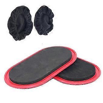 Exercise Sliders Discs, Dual Sided Oval Shape for Core Workout on Hardwood and Carpet