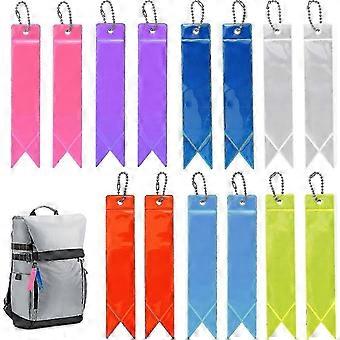 14 peças pendente refletor de segurança, pingente reflexivo para crianças, pendente reflexivo noturno, chaveiro refletor, para bolsa escolar, animal de estimação, mochila, ciclismo