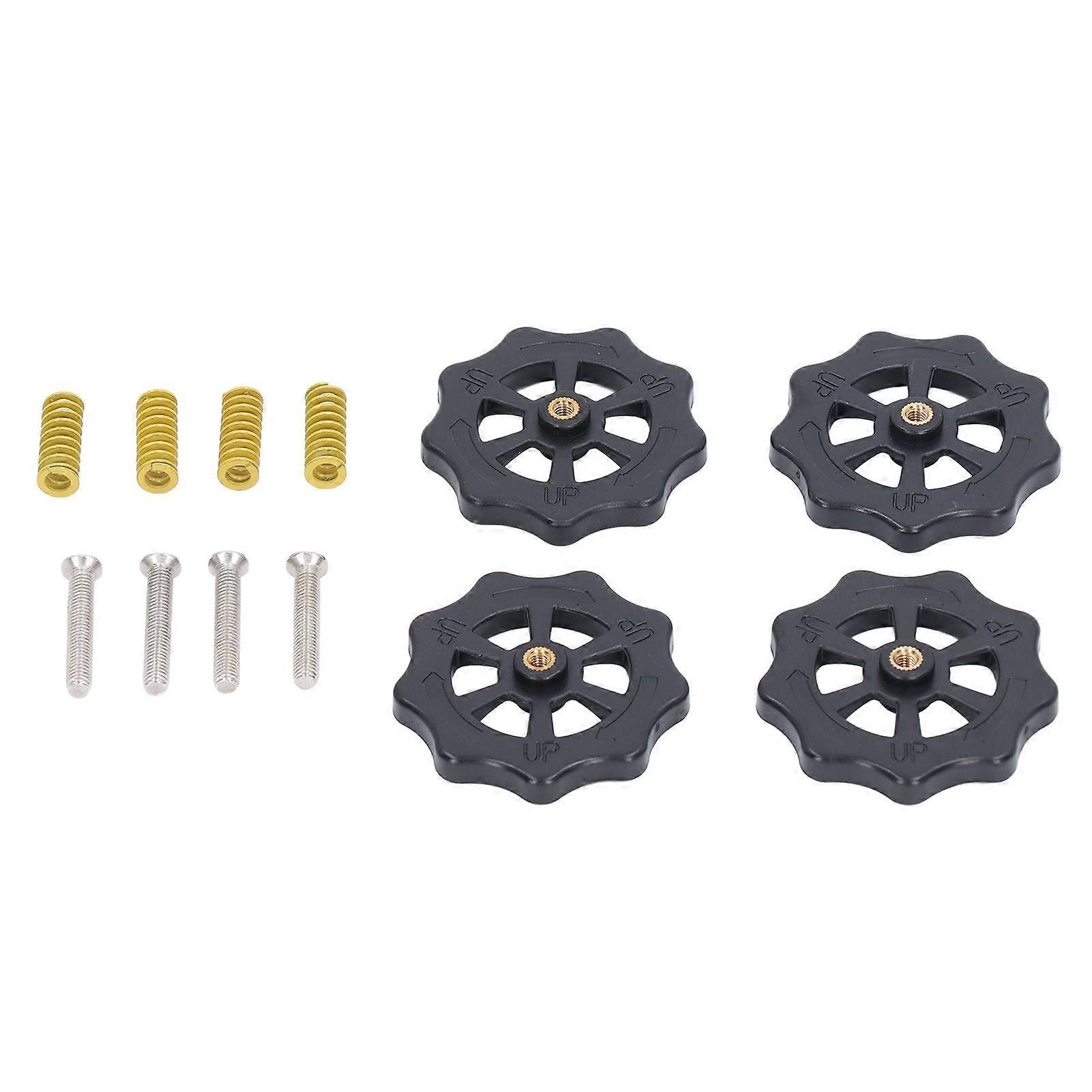 Heated Bed Leveling Nut Hand Leveling Nut Hot Bed Spring Screws Set for 3D Printer