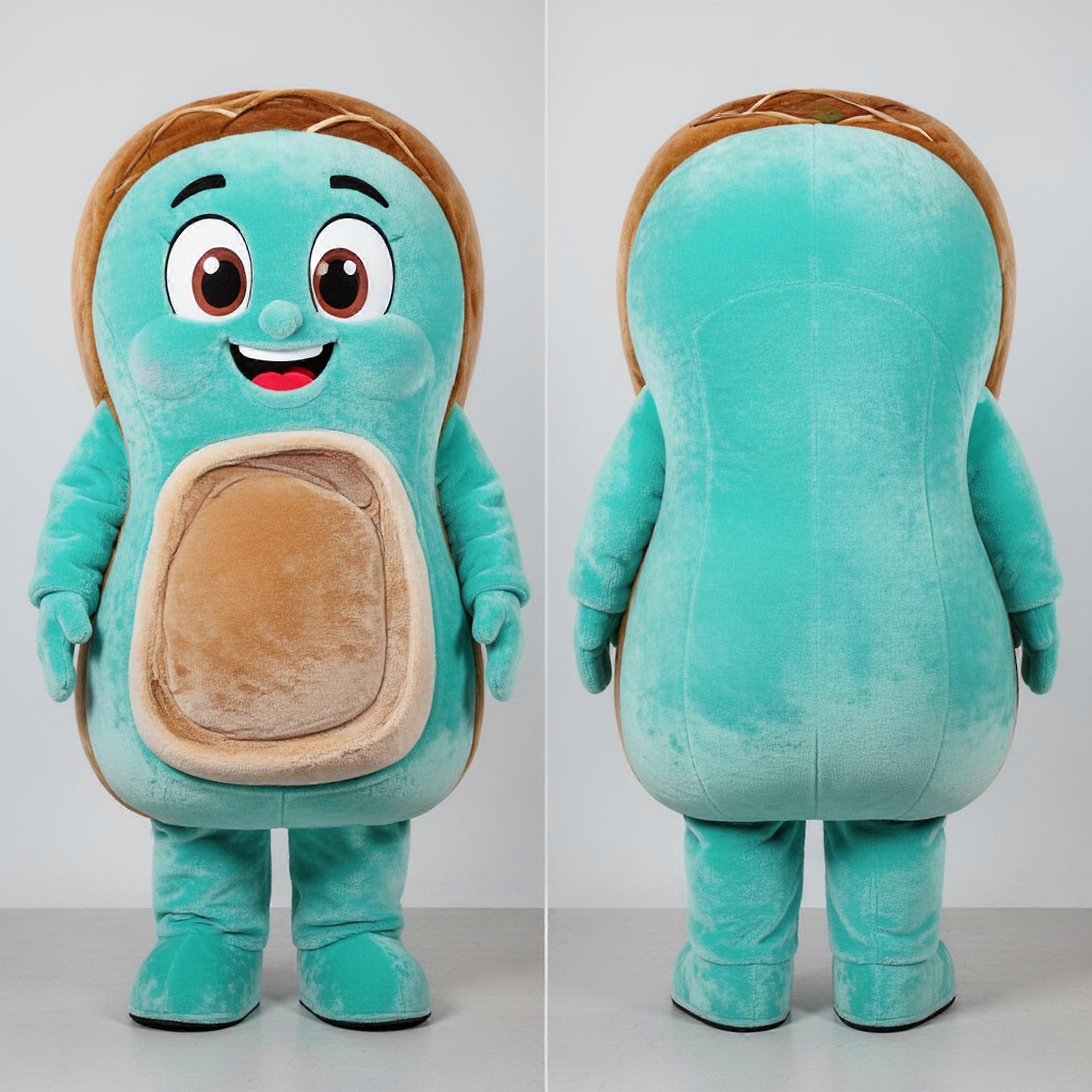 MASTICOT Turquoise Rounded Beef Wellington Mascot