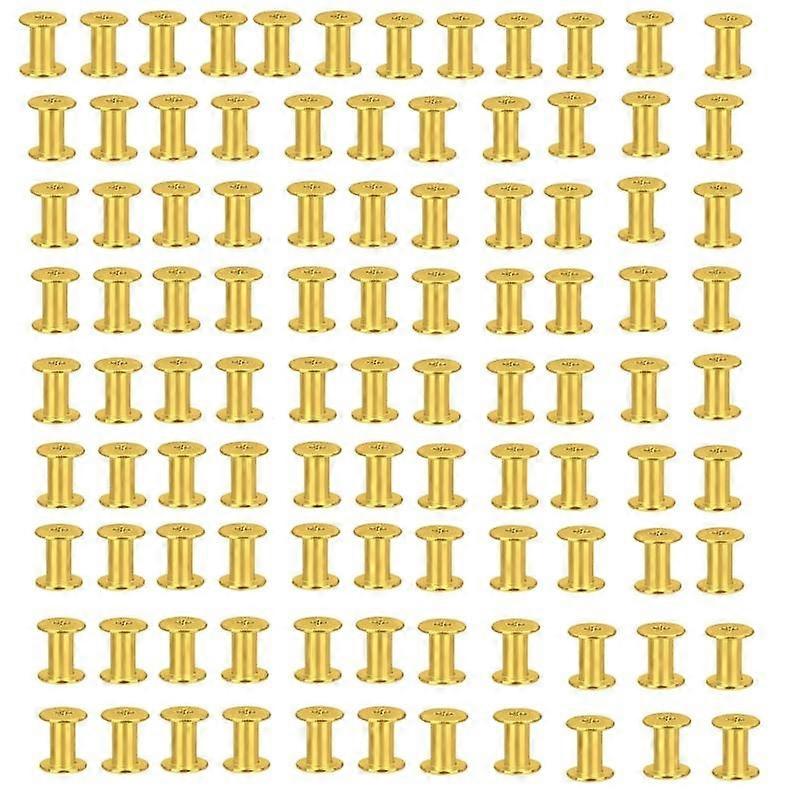 100Pieces Metal Binding Rivets Nut For Paper Document Organizing Easy Assembly Flat Thread Rivets Nutserts