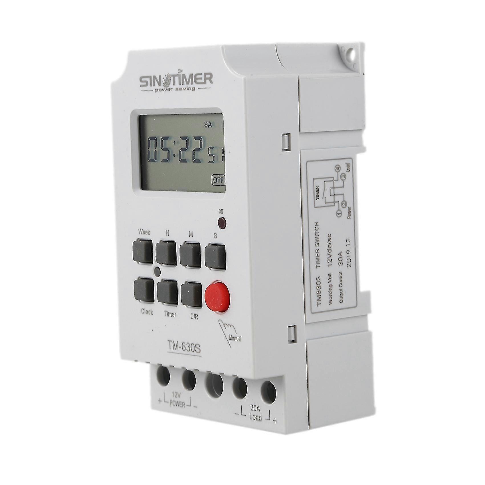 3x Sinotimer Tm630s-4 12v Seconds Control Timer Switch Large Screen Digital Display