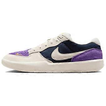 Chaussures de skateboard basses Nike SB Force 58 unisexe beige et violet DV5477-403
