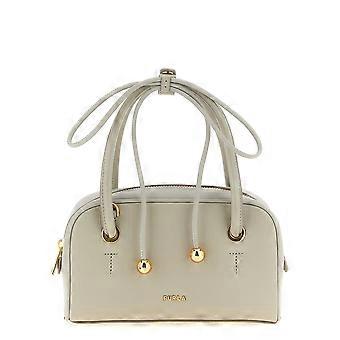 Furla Gray Calfskin Handbag