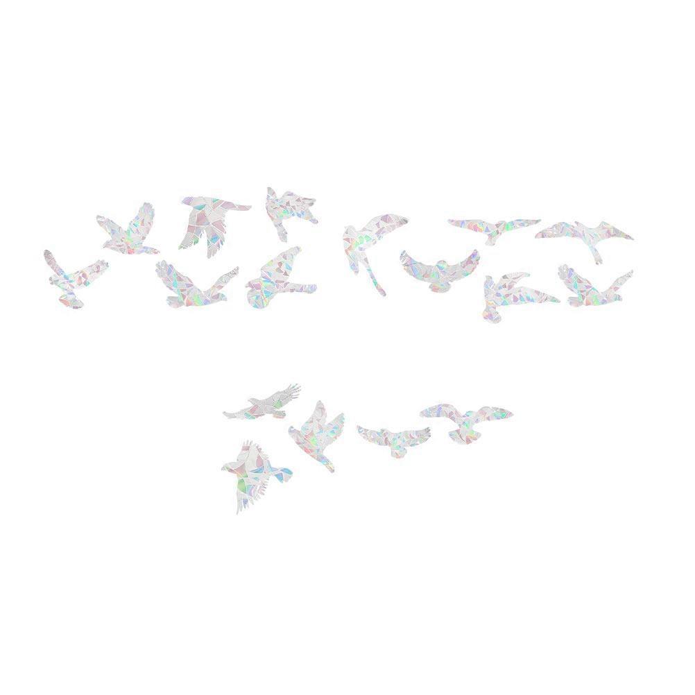 Window Decal Decor for Decor 1Sheet Bird Sticker with Creative Refraction