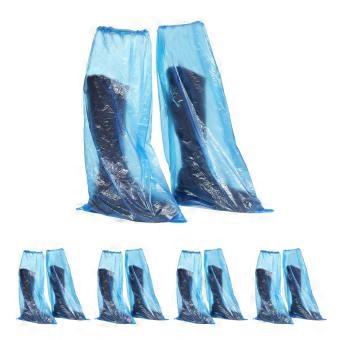10 Pack Blue Disposable Shoe Covers Non Slip Waterproof Thick Durable Overshoes for Indoor Outdoor