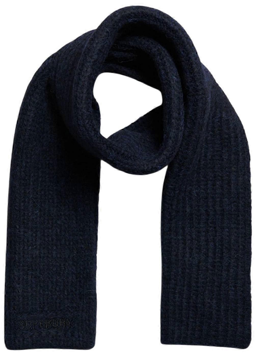 Superdry & Co Essential Ribbed Scarf - Dark Navy