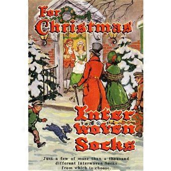 Vintage Christmas Socks Advertisment Advertising Jigsaw Puzzle Brain Teaser AO-644