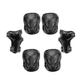 6-Piece Roller Skating Protection Set, Elbow and Knee Pads for Adults Riding Skateboards