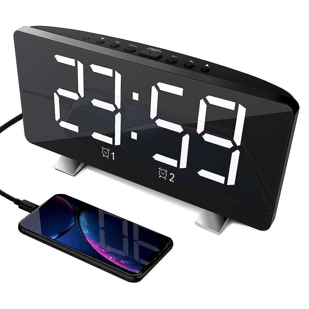 Polyphonic Double Alarm Clock Led Large Screen Display Electronic Clock