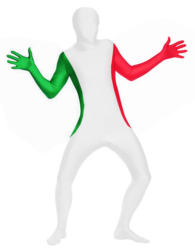AltSkin Full Body Spandex World Cup Zentai Suit - Italy Flag Design - Bodysuit Costume for Halloween/Sporting Events/Parties