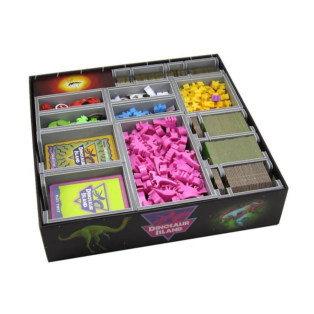 Folded Space Game Inserts Dinosaur Island Totally Liquid Game Storage Organizer