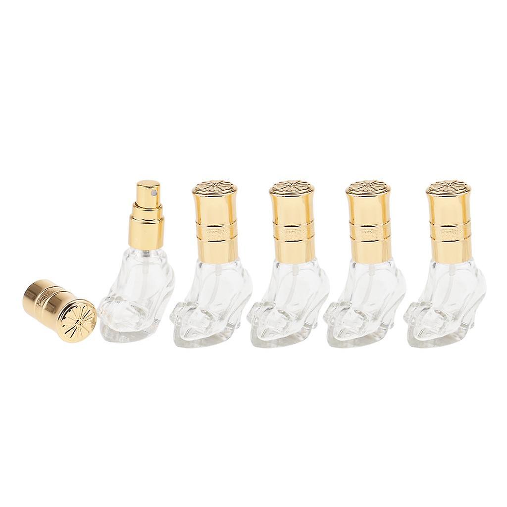 5 Glass Shoe Spray Bottle Empty Perfume Pump Scent Atomizer Refillable 6ML