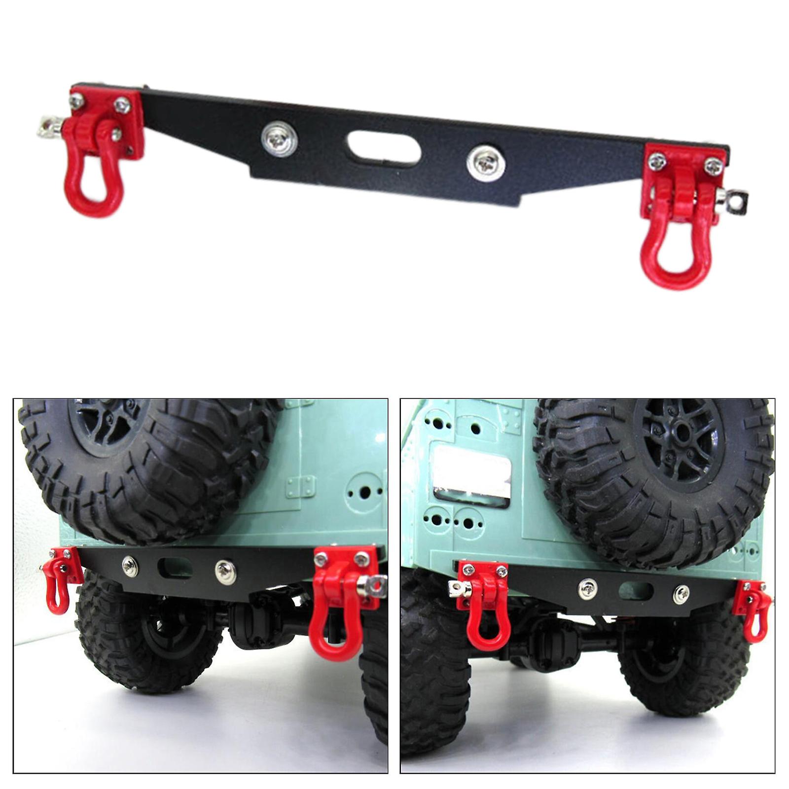 CNC Metal Rear Bumper Bull Bar for D90 D91 D99S RC Crawler Car Trapezoid