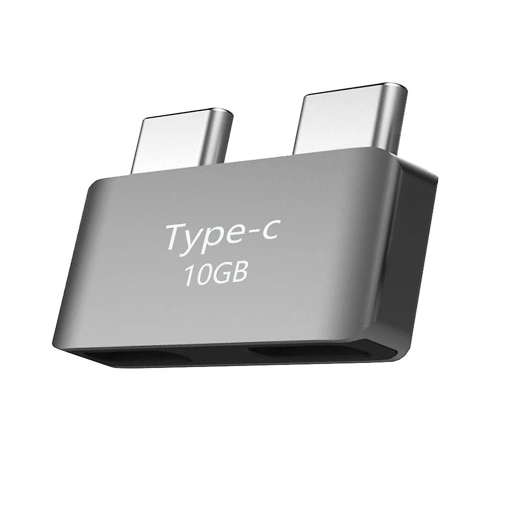 Dual Type-C Short Extender, USB-C 3 Male to Female Extension Adapter, Video for Pro & Air