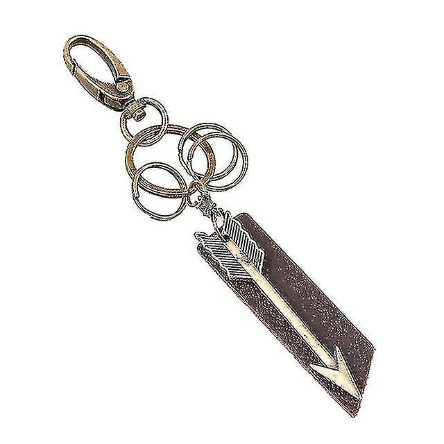 Vintage Arrow Pattern Leather Keychain For Kids