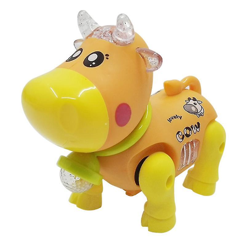 1pc Cattle Model Music Toy Educational Toy Intelligence Toy Cattle Toy For Kid @bugu