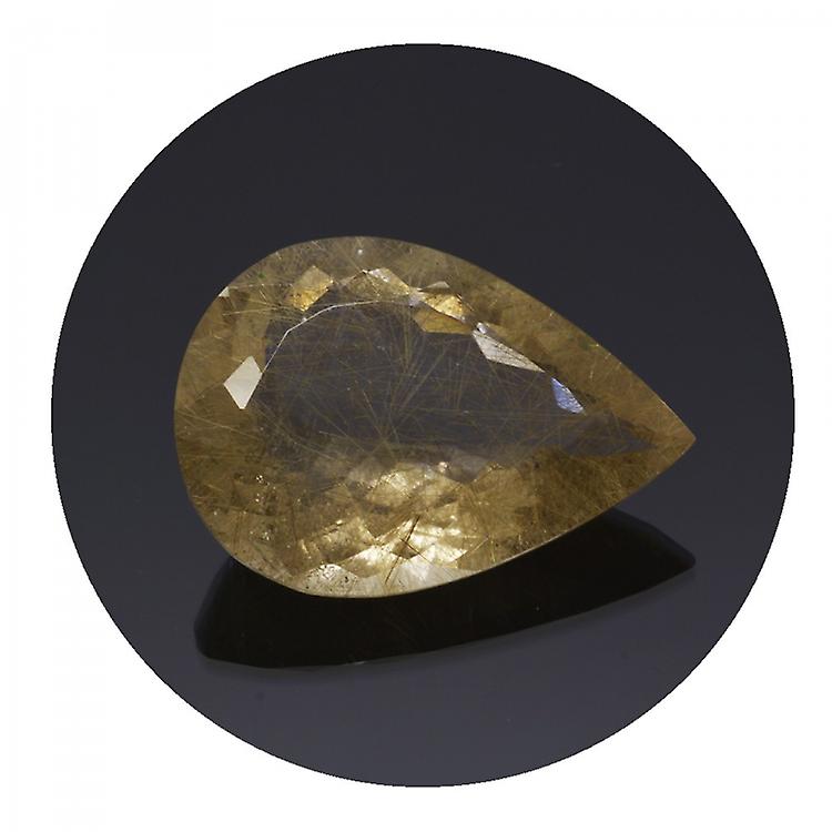 22,53 Ct. Rutile Quartz Pear Cut awo51