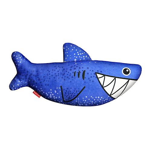 SHARK High Quality and Non-Toxic Red Dingo Durables Soft Fabric Dog Toy (Blue)