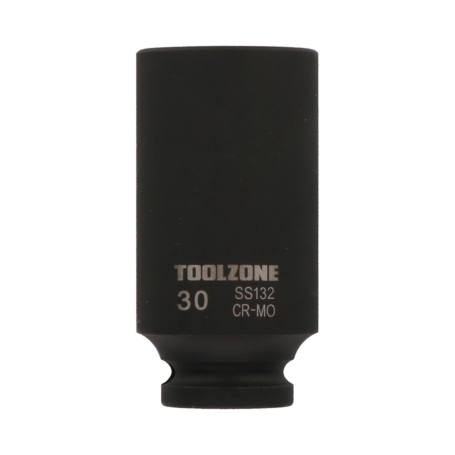 1/2" Drive 30mm Double Deep Metric Impact Socket Single Hex 6 Sided