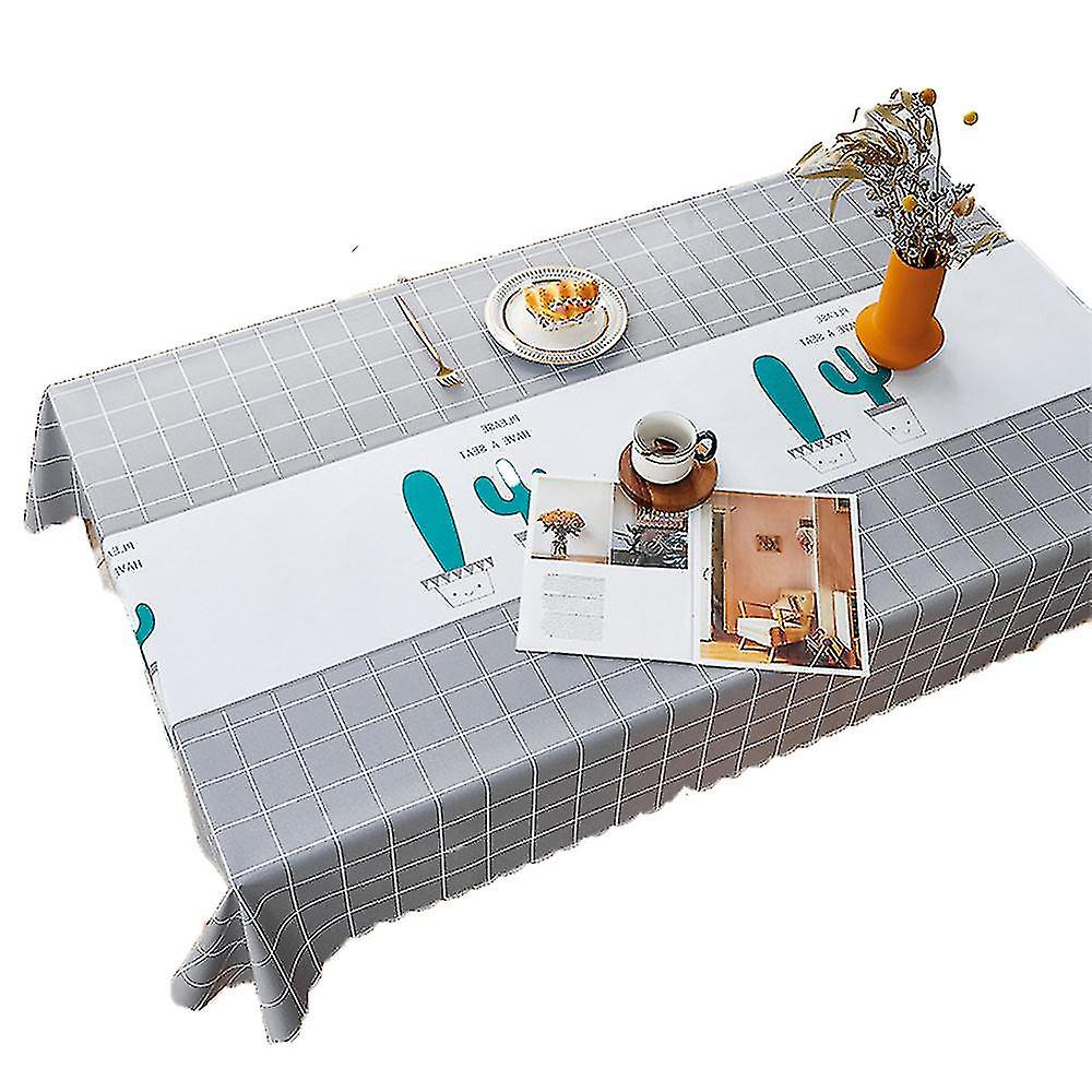 Crease Proof Tablecloth Cotton Linen Tablecloth Rectangular Tablecloth Fringed Tablecloth Greystyle 4
