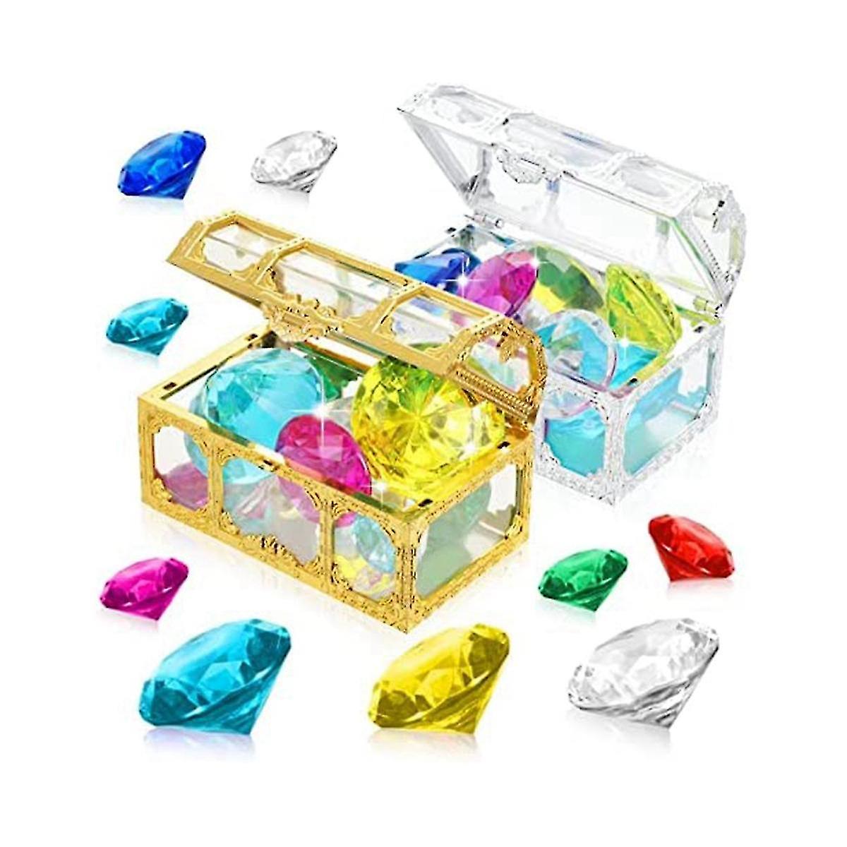 24 buc Diving Gem Pool Jucarii colorate de vară de înot Gem Diving Pirate Cutii subacvatice de înot pentru a