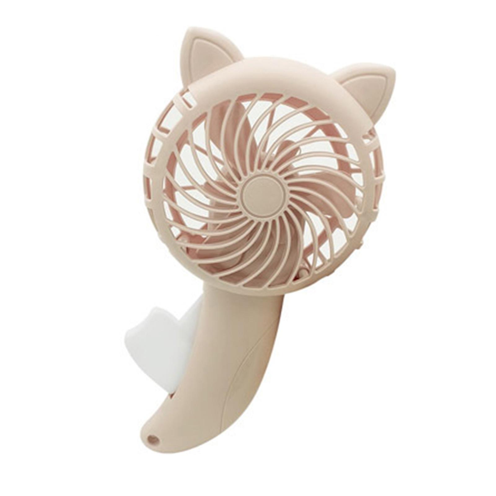 Handheld Mini Fan With Cat Ear Portable Pocket Size Handy Fan For Friends Family Neighbors Gift