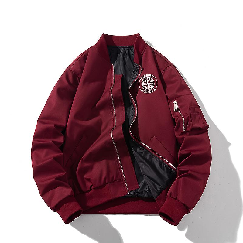 Thermal Clothing Mens Fashion Outdoor Autumn Baseball Letter Embroidered Zipper Women Pilot Jacket 2