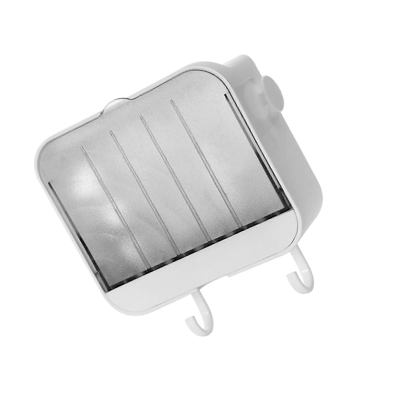 Soap Holder Punch Free Wall Mounted Double Layer White 130g