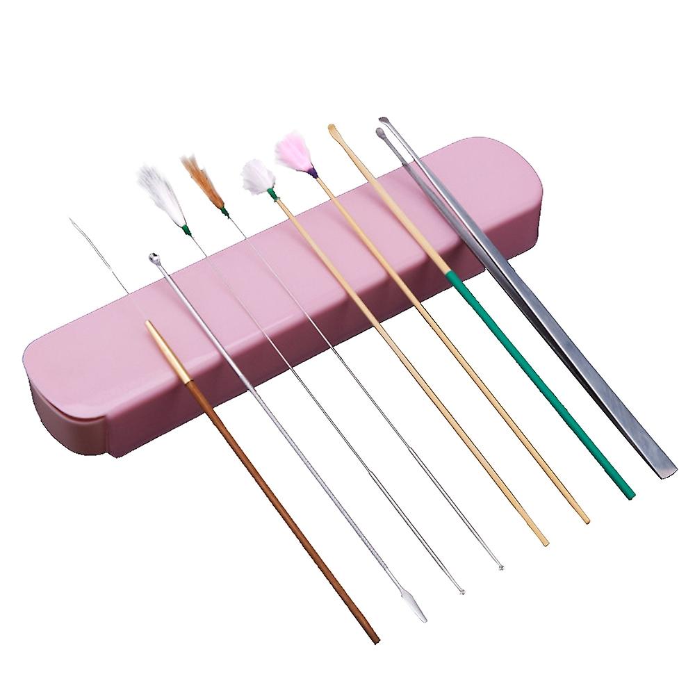 8PCS Ear Pick Set Ear Wax Remover Decompression Ear Massager Ear-Pick Tools Ear Care Kit
