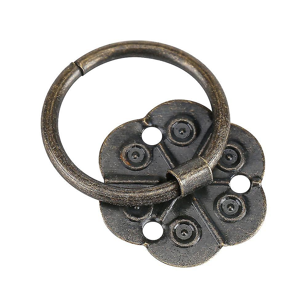 Cabinet Knobs, 20Pcs Antique Bronze Knobs Pulls Handles Iron Ring Pulls Handle Furniture Handle Drawer Cabinet Desk Door Ring Pull Hardware Home Decor