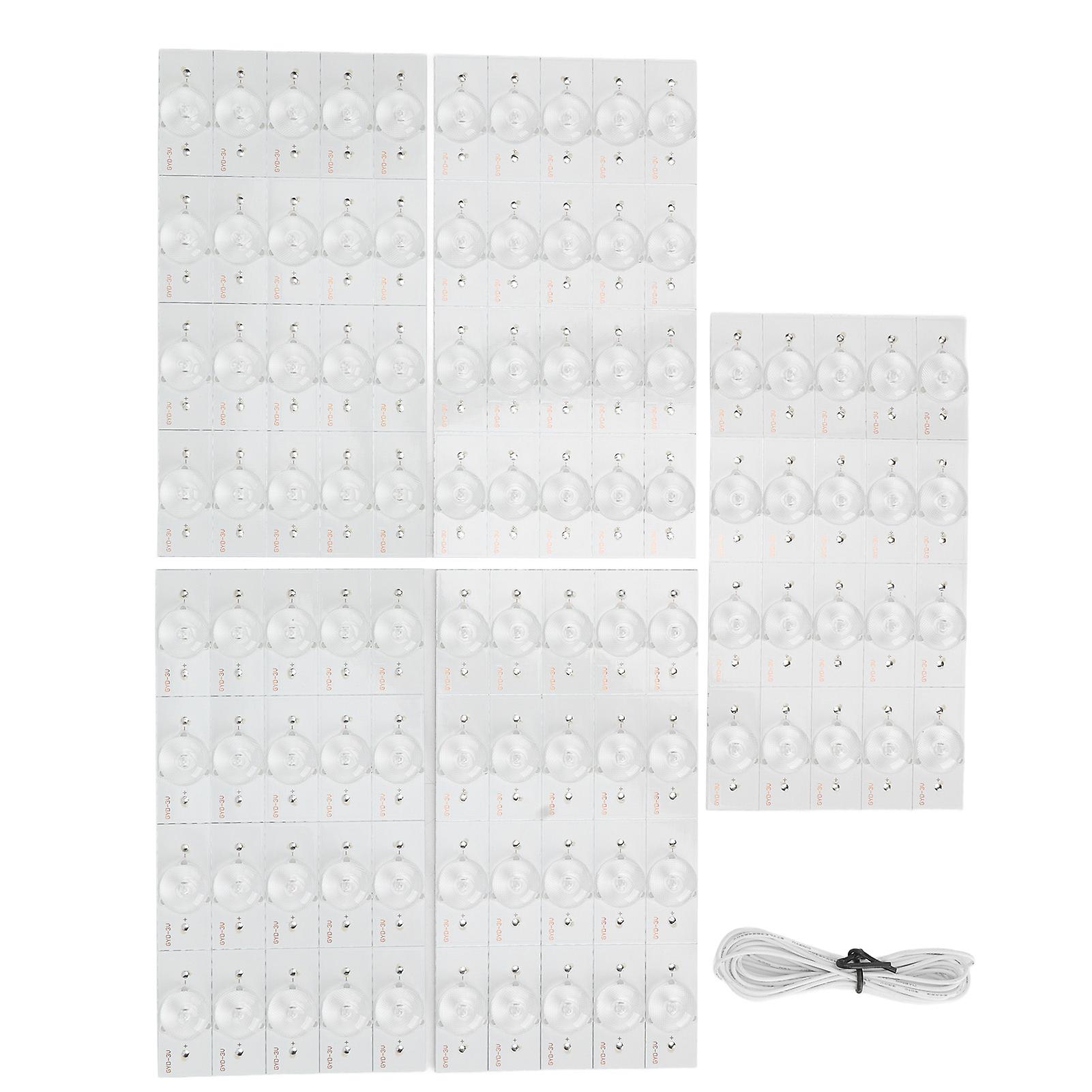 Risegun 3VSMD Lamp Beads 100pcs SMD Lamp Beads 3V for 32-65in TV Optical Lens Filter LED Strips Backlight