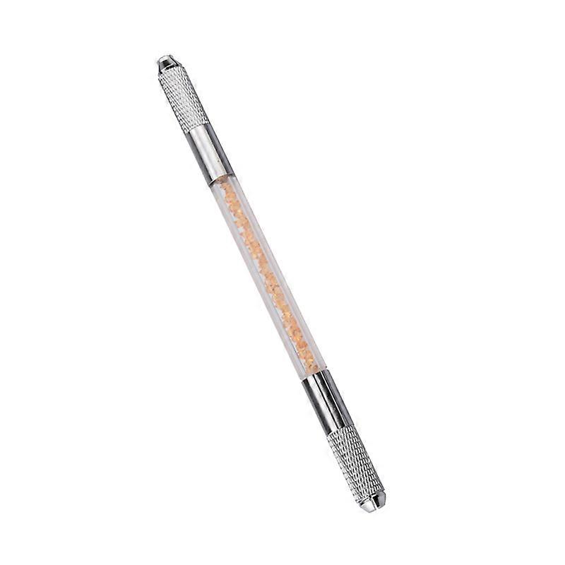 Manual Microblading Pen Prevent Slipping Traditional Tattoo Pen Tool for Eyebrow Eyeliner Gold 
