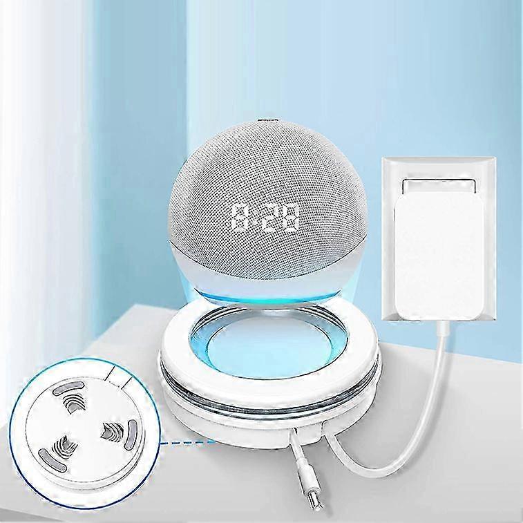 Speaker Base Stand Simple Structure Firmly Fixed Speaker Holder for Dot 4th 5th White