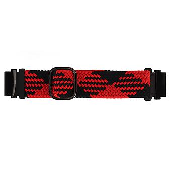 Nylon horlogeband verstelbare vervangende band sport ademende band voor Fenix 7S voor 6S voor 5S rood zwart