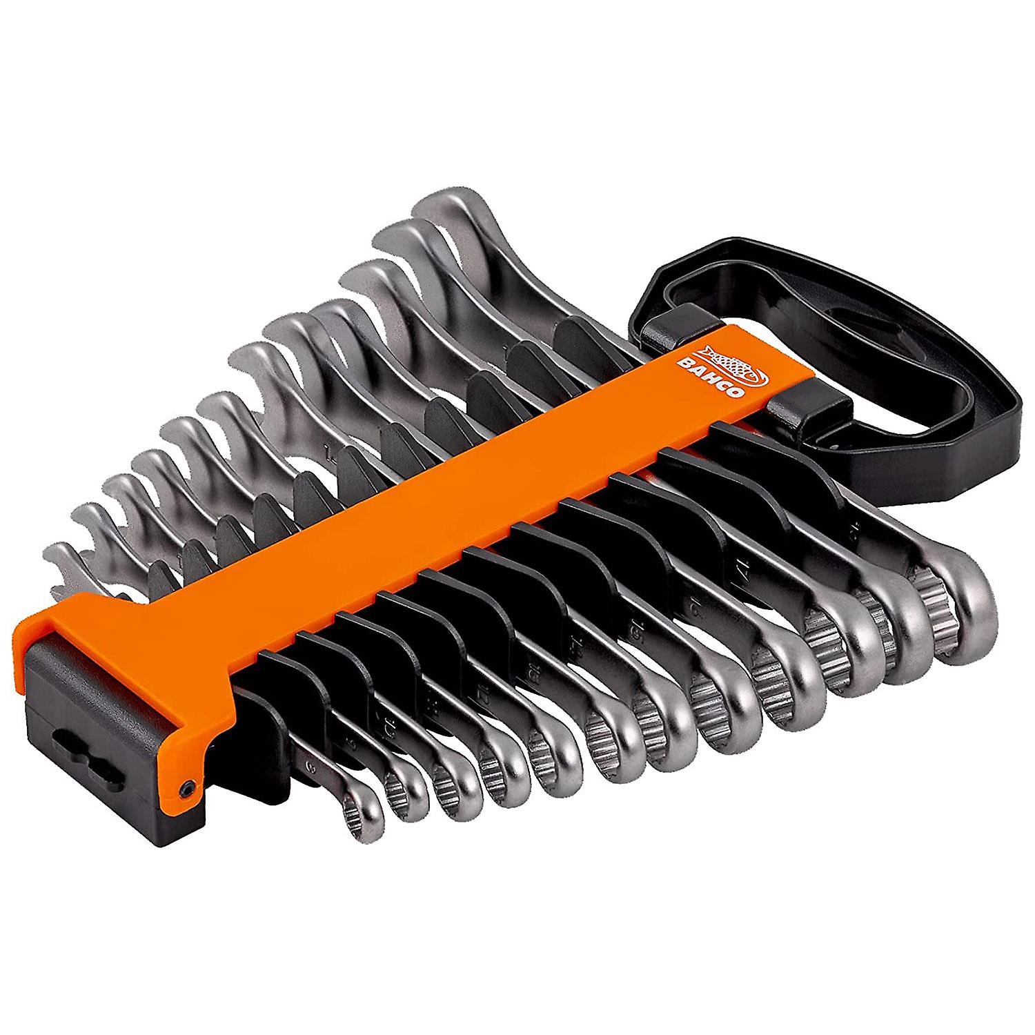 BAHCO COMBI SPANNER SET 12PC MM PLASTIC HOLDER