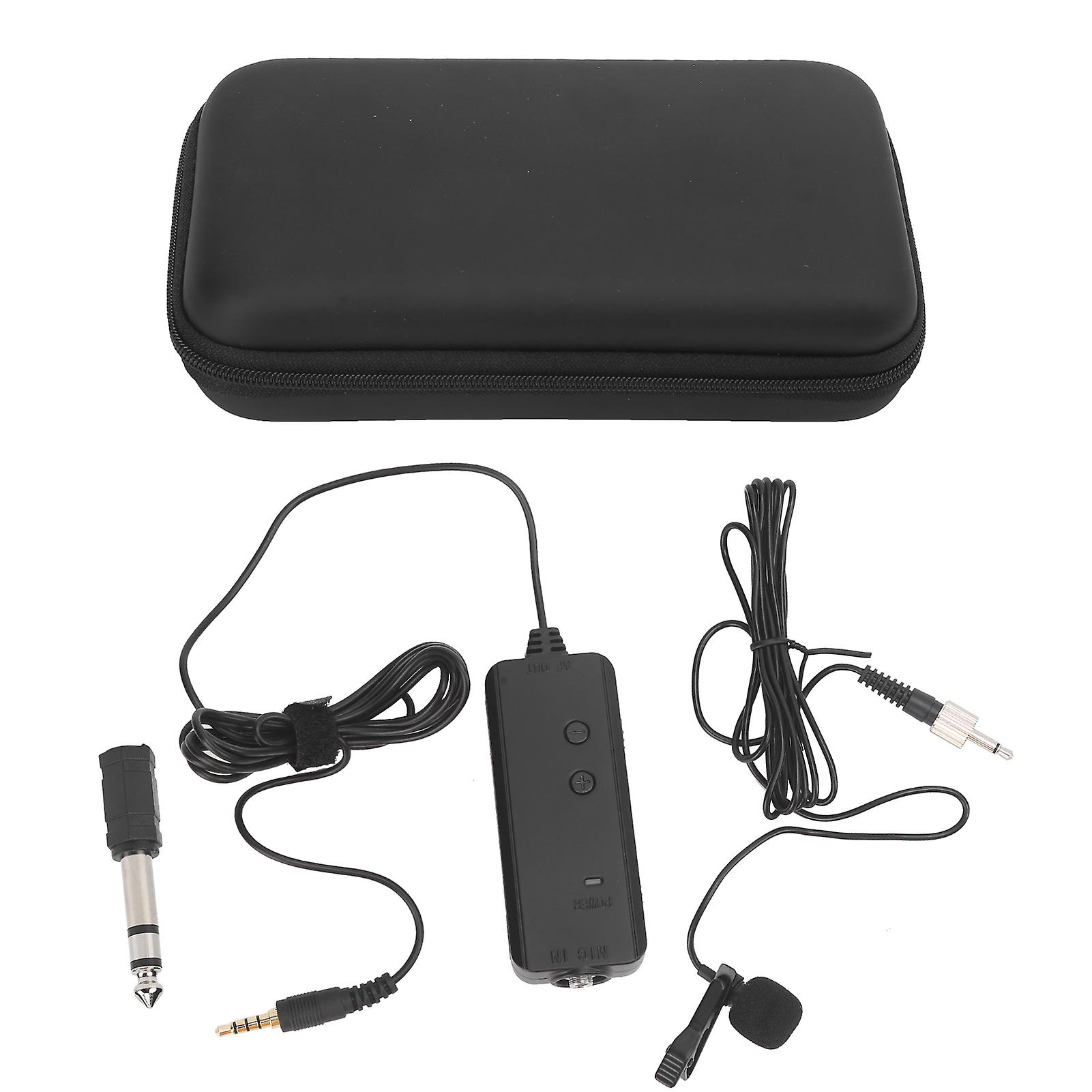 EY580S Noise Reduction Clip-On Microphone: Adjustable Volume for Vlogs & Interviews