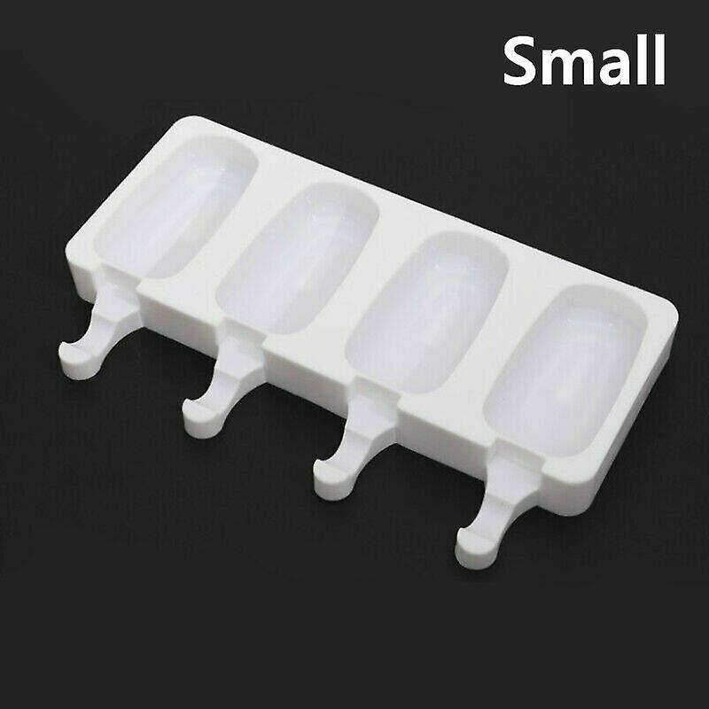 4 Cell Popsicle Molds Silicone DIY Frozen Ice Cream Mold Ice Lolly Pop Maker